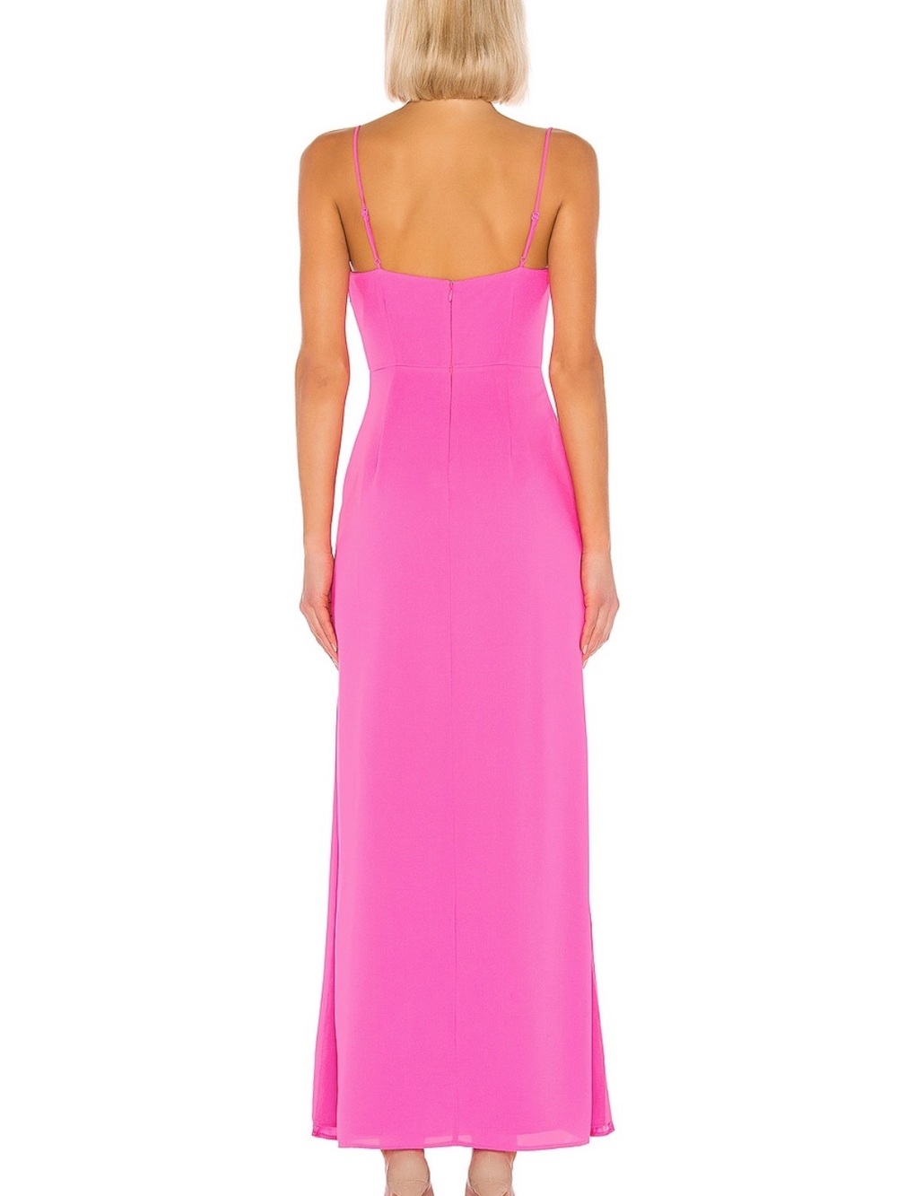 superdown Fuchsia Spaghetti Strap Maxi Dress